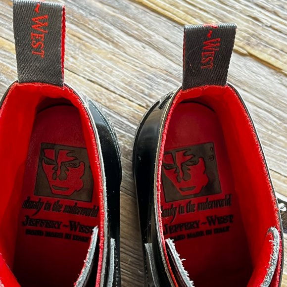 Jeffery West Flashmans Spirit dark brown & copper silver wings buckle size 9 - Picture 10 of 12